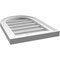 Ekena Millwork Round Top Surface Mount PVC Gable Vent w/ 2"W x 1-1/2"P Brickmould Frame, 14"W x 20"H GVPRT14X2002SN - alternate 2